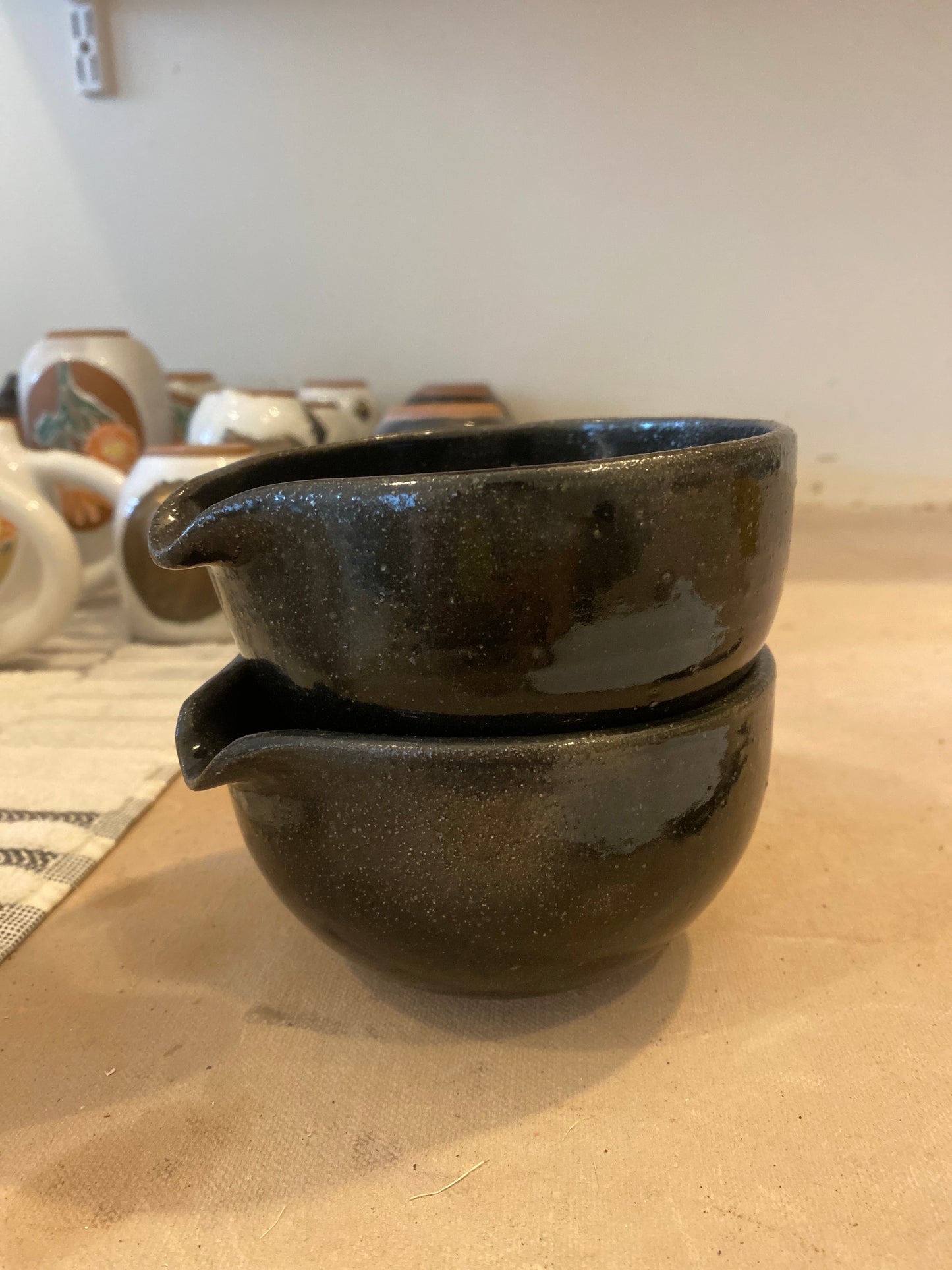 Black matcha bowl